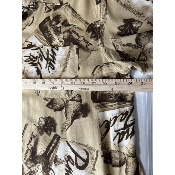 Panama Jack Men’s Brown Tropical Print Short Sleeve Button Up Shirt XL Hawaiian - Picture 12 of 12